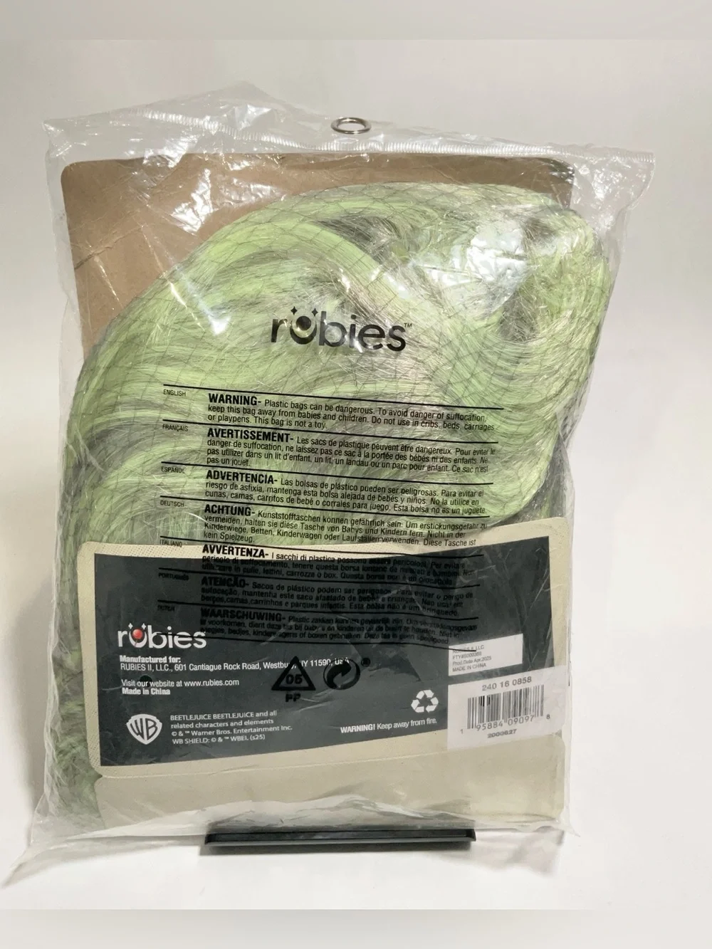 Rubie's Light Green Wild Wig Costume Accessory - Picture 3 of 4